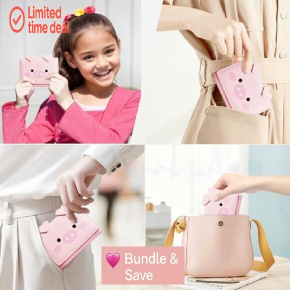 Leather RFID Blocking Trifold Wallet with ID Window for Women - Picture 7 of 8